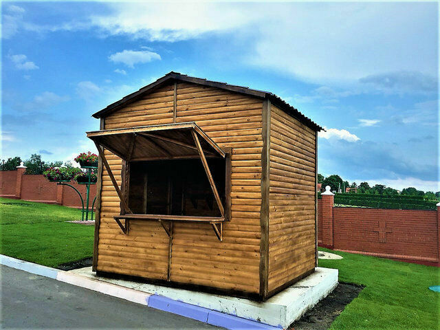 derevyannyi kiosk maf kiosk iz imitacii brusa ot photo f13d